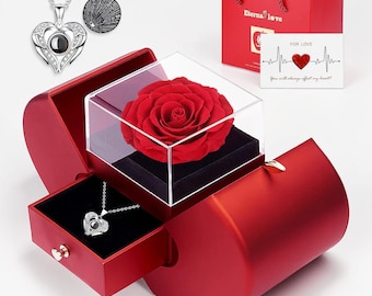 Forever Rose Necklace Gift Box