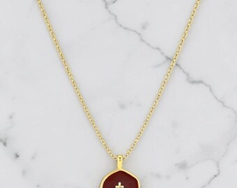 Dainty Cross Pendant Necklace Silver Jewelry