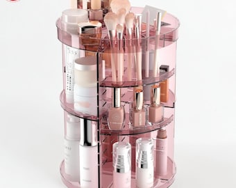 Rotating Makeup Organizer Vanity Carousel