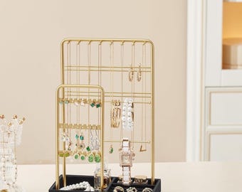 Pale Gold Jewelry Organizer Display Stand