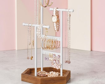 Gold 3-Tier Jewelry Organizer Set