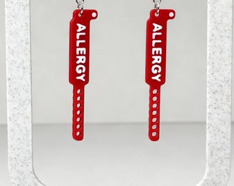 Allergy Wristband - Earrings