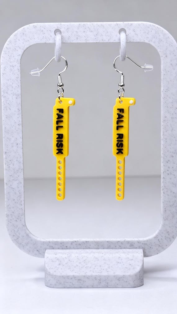 Fall Risk Wristband - Earrings
