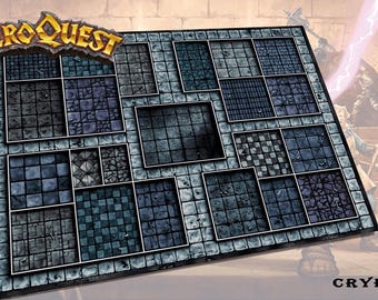 Door fans gemaakte speelmat voor Heroquest CryptA