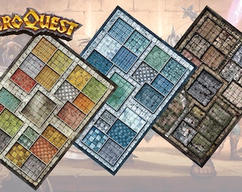 PACK 3 Fan-erstellte Spielmatten für Heroquest
