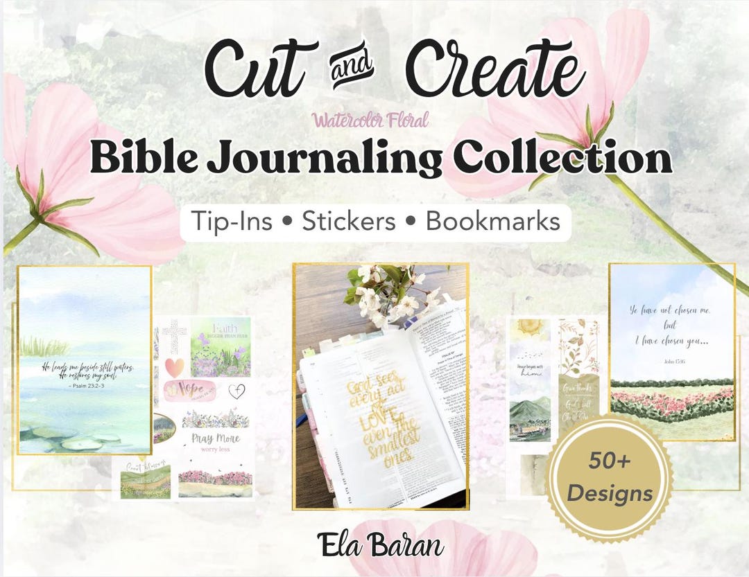 Bible Journaling Supplies , Christian Cut & Create Tip Ins Bundle ...