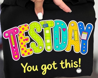 Retro Neon Test Day Polka Dots Png You Got This Teacher Team School Testing Coordinator Staar Exam Digital Download