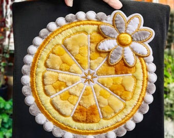 Rhinestone Summer Lemon PNG DTF Design | Bling Crystal Mosaic Jewel Sublimation | Beach Floral Digital Download for T-Shirts & Crafts