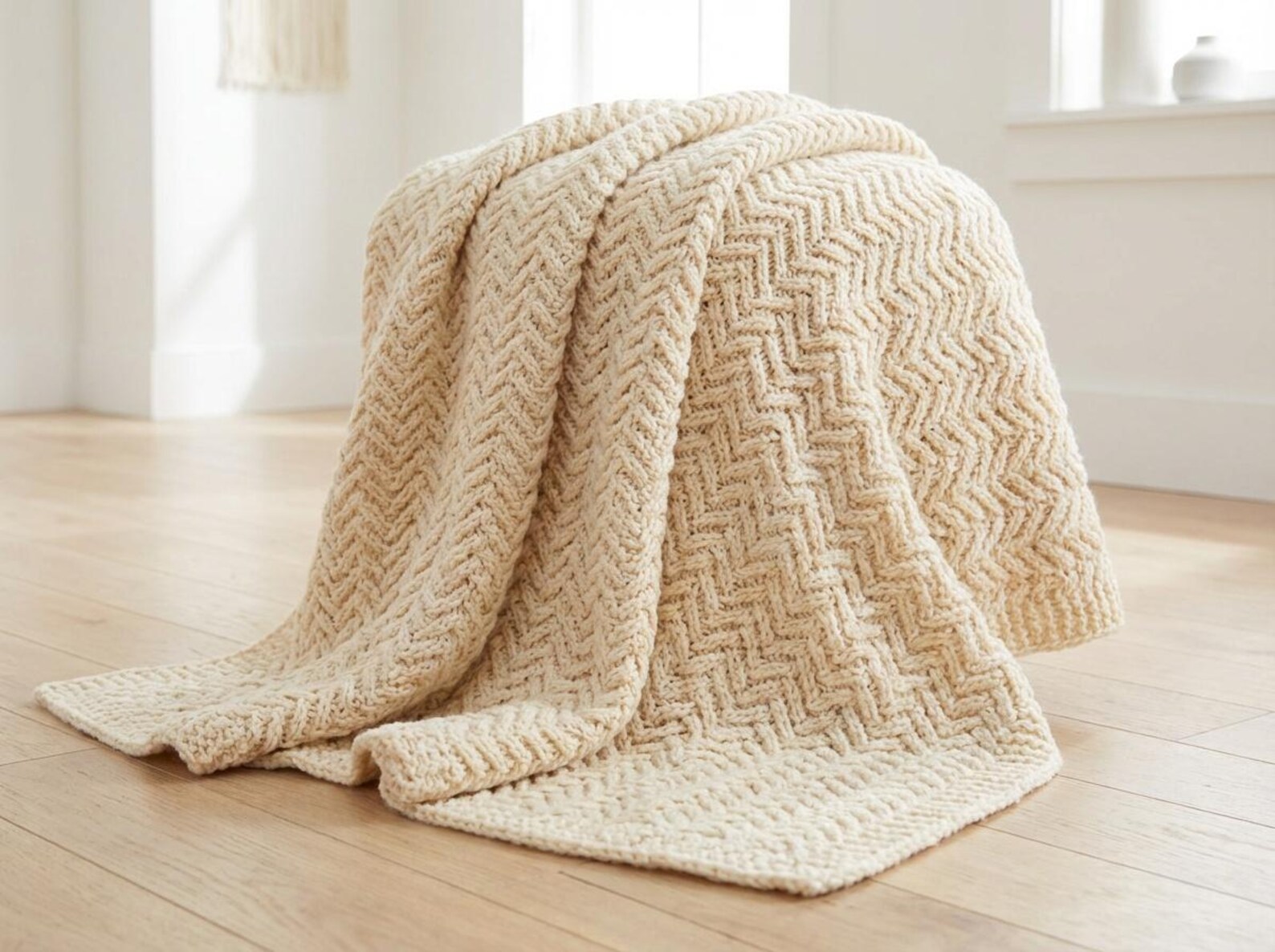 Crochet Herringbone Blanket Pattern (PDF Download) - Etsy