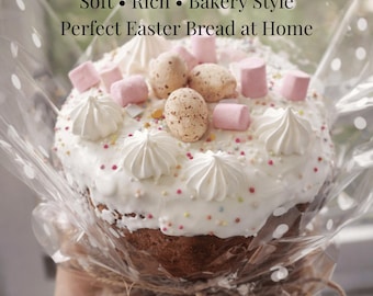 Ukrainian Paska Recipe, Bakery Style Easter Bread, Sweet Yeast Bread (Digital Download)