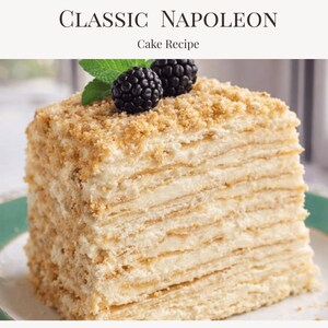 Classic Napoleon Cake Recipe PDF – Elegant Layered Cream Cake – Detailed Step by Step Guide