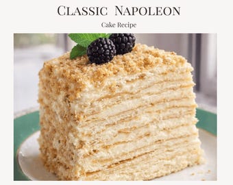 Classic Napoleon Cake Recipe PDF – Elegant Layered Cream Cake – Detailed Step by Step Guide