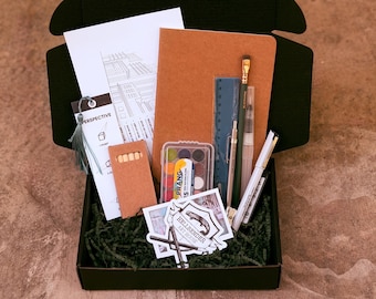 Introduction to Urban Sketching: Art Discovery Box and Sample Kit