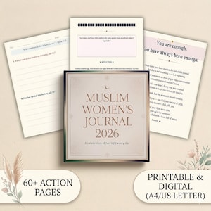 Muslim Women's Journal 2026 | Islamic Prayer, Quran Reflections, Dua Habit Tracker (Digital)
