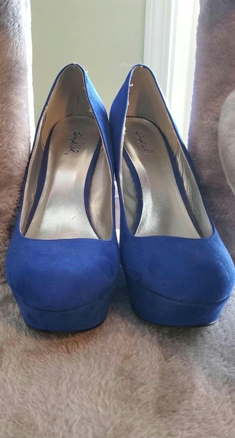 princess polly baby blue dress Royal Blue Women Evening Shoes