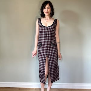 blue dress for baby girl Leigha Mock-Neck Plaid Midi Dress main image 0