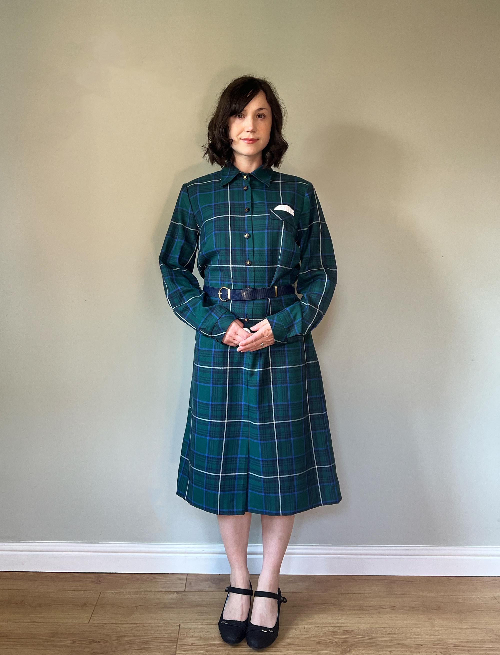 90s Tartan Dress - Etsy UK 90s Tartan Dress - Etsy UK