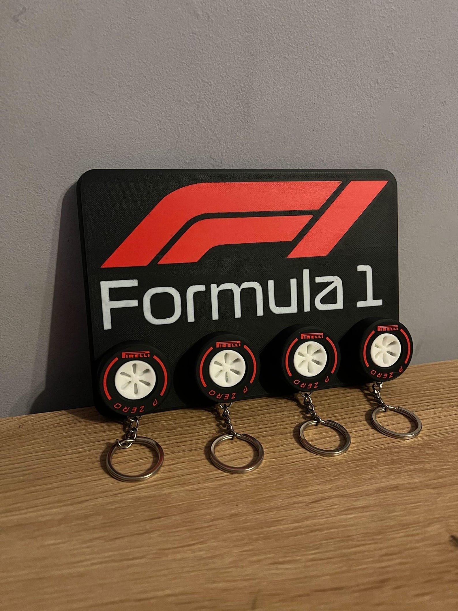 Formula 1 Key Holder Wall Mount, Racing Fan Home Decor, Entryway ...
