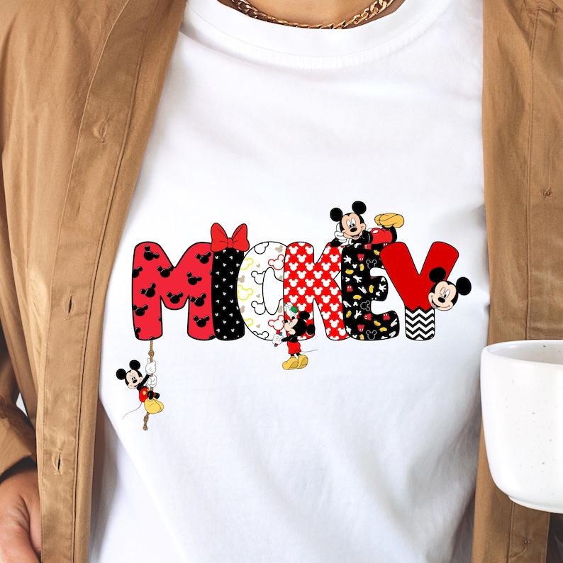 Custom Mickey Name Art | Personalized Mickey Mouse PNG (Digital Download) image 4
