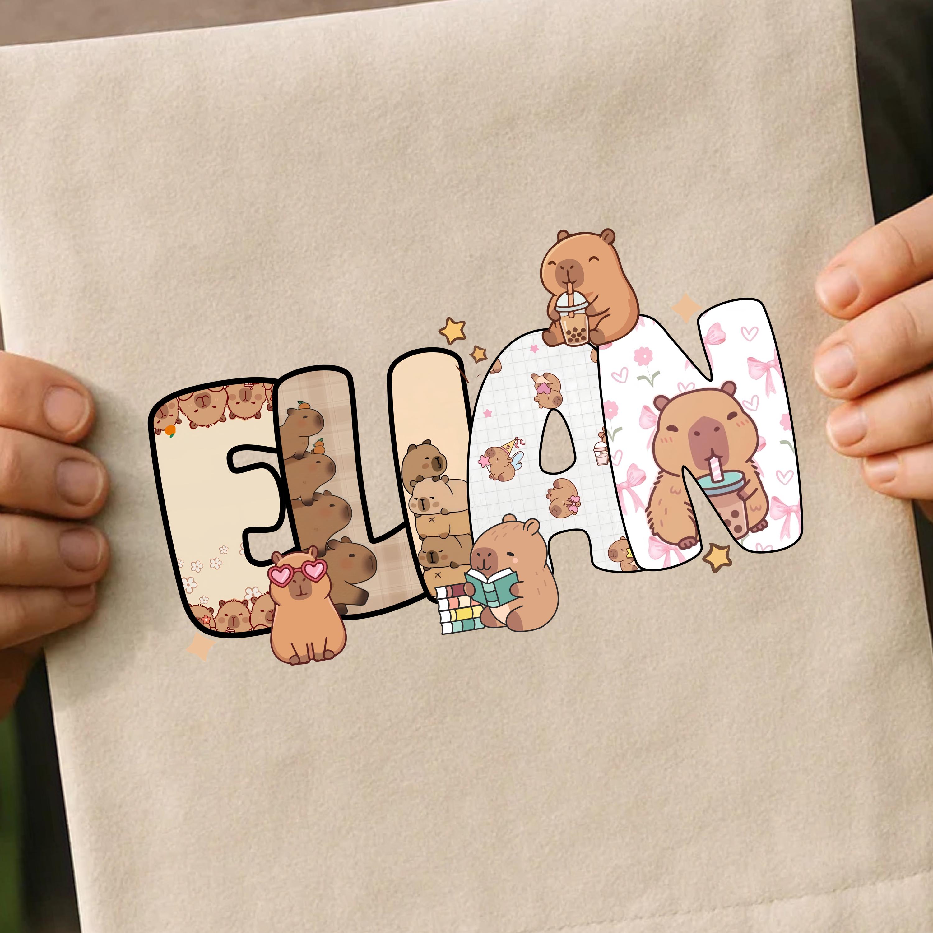 Custom Capybara Name PNG | Personalized Design (digital Download) - Etsy