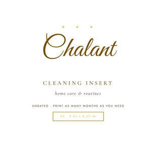 A5 Cleaning Checklist Insert – Home Care Routines Planner (Digital Download)