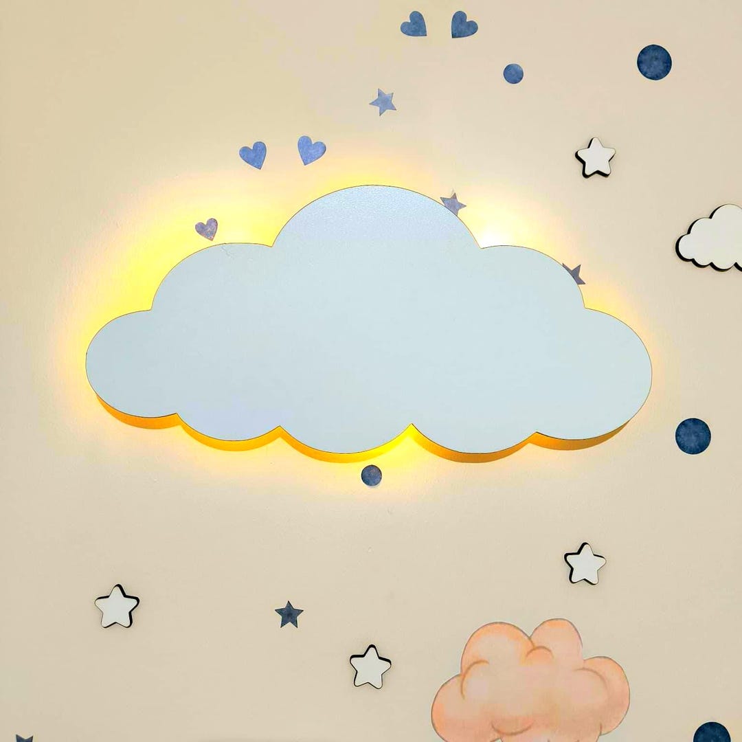 Cloud Night Lamp - Montessori Wall Lamp - Kids Sleeping Lamp - Etsy UK