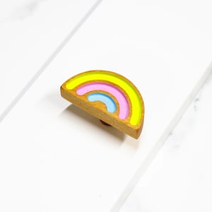 カラフルな取っ手 – レインボー引き出しノブ – 子供部屋・ベビー部屋用ノブ – かわいいノブ
