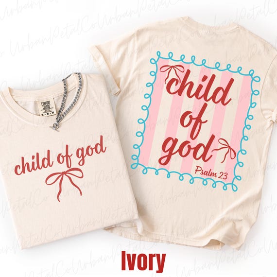 Child of God Shirt Christian Dopamine Stripe Shirt Faith Based Shirt Colorful Christian Tee Trendy Faith Shirt Adult & Youth Christian Gift