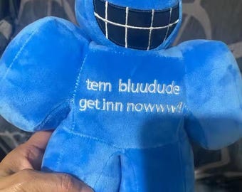 Cute Bluudud Forsaken Plush – 25cm Blue Gamer Soft Toy & Gift