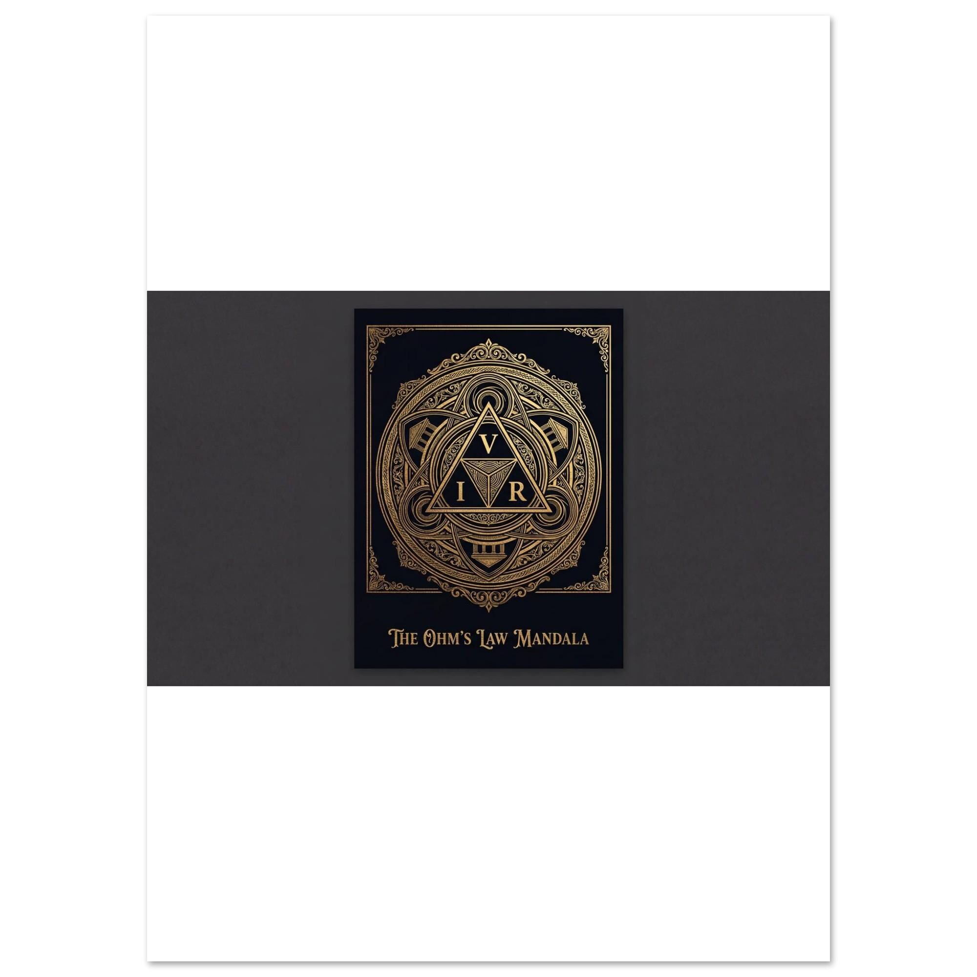 Ohm's Law Poster | Physics Mandala Art | Electrical Engineering ...
