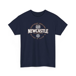 Newcastle nordöstra England koordinatetikett 2C T-shirt bild 13