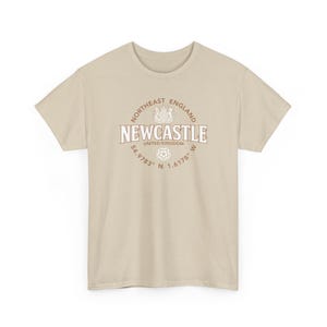 Newcastle nordöstra England koordinatetikett 2C T-shirt bild 6