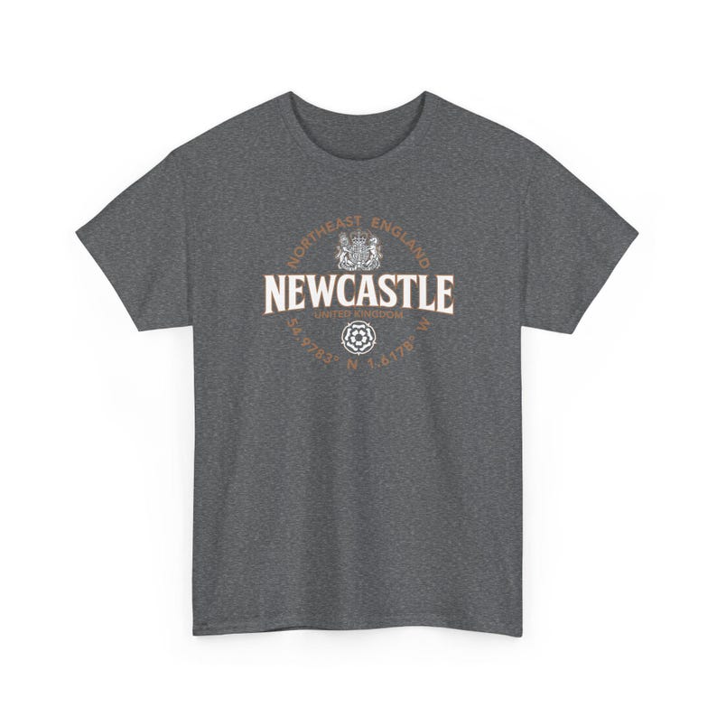 Newcastle nordöstra England koordinatetikett 2C T-shirt bild 10
