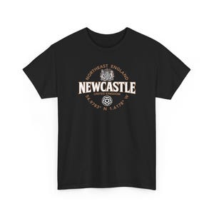 Newcastle nordöstra England koordinatetikett 2C T-shirt bild 5