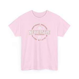 Newcastle nordöstra England koordinatetikett 2C T-shirt bild 14