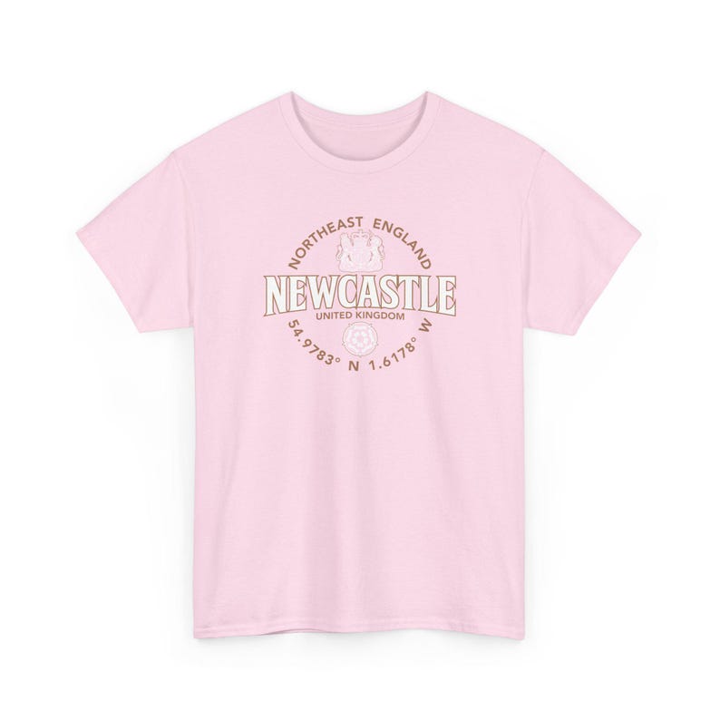 Newcastle nordöstra England koordinatetikett 2C T-shirt bild 14