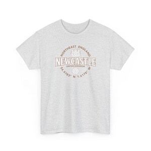 Newcastle nordöstra England koordinatetikett 2C T-shirt bild 4