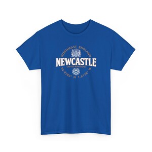 Newcastle nordöstra England koordinatetikett 2C T-shirt bild 12
