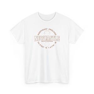 Newcastle nordöstra England koordinatetikett 2C T-shirt bild 3