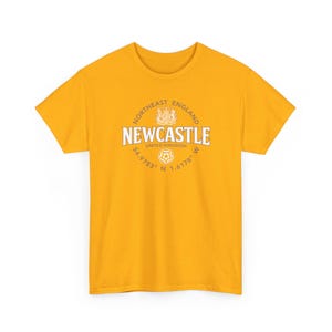 Newcastle nordöstra England koordinatetikett 2C T-shirt bild 8