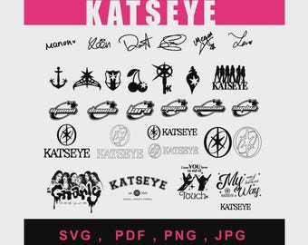 30 Kpop Katseye Svg Png Jpeg pdf Bundle, Cricut and Silhouette Compatible ( Digital Download)