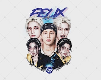 Felix Stray Kids PNG, descarga digital SKZ, diseño de imágenes prediseñadas