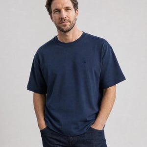 Bitcoin Oversized T-shirt Privacy - Marineblauw | Bitcoin Shirt Oversized | Crypto Merch | Cadeau voor Bitcoiners