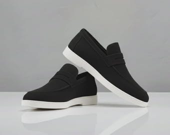 Suede Handmade Leather Shoes/ Stylish Office & Casual Wear
