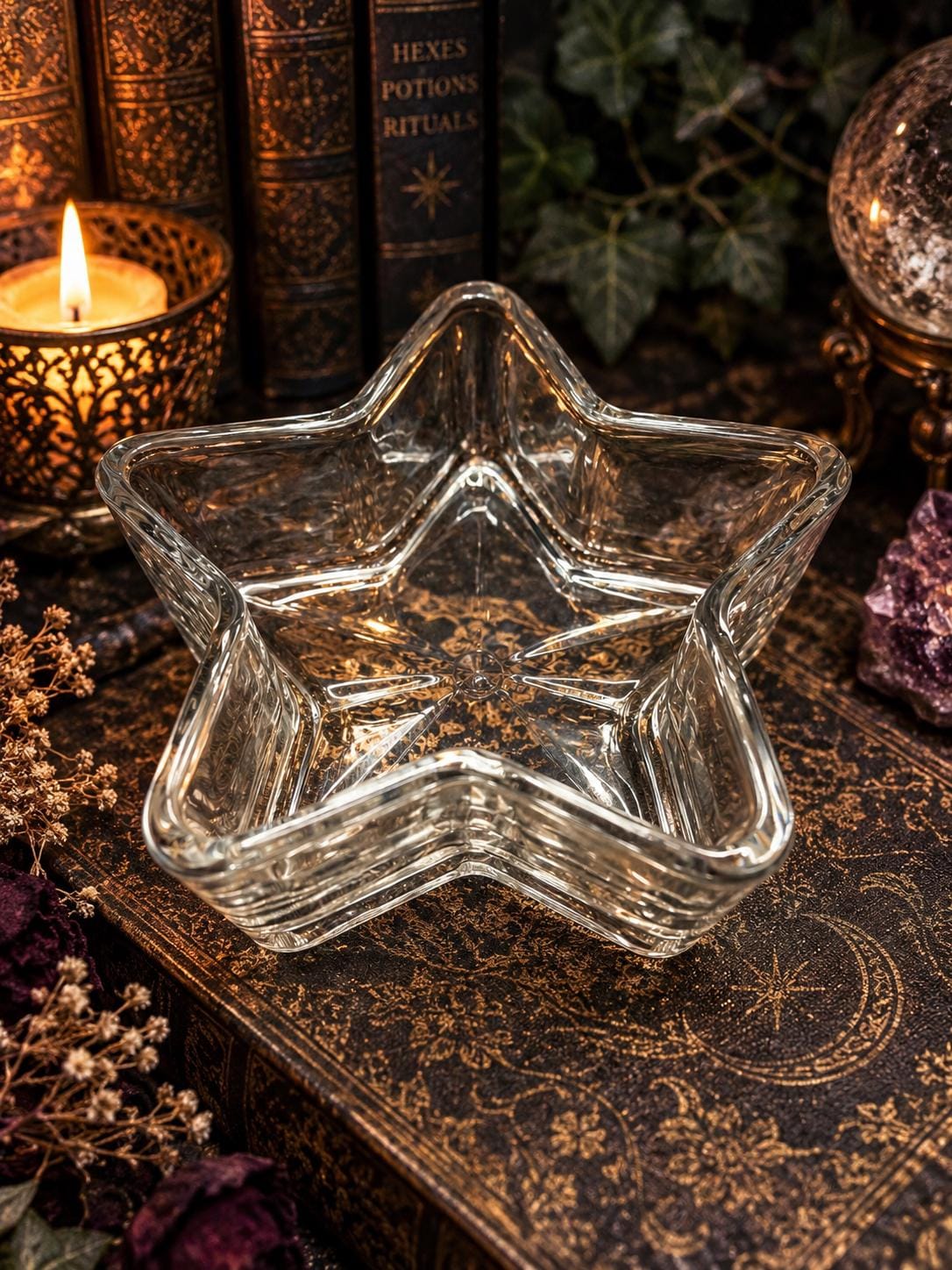 Star Shaped Glass Dish - Etsy