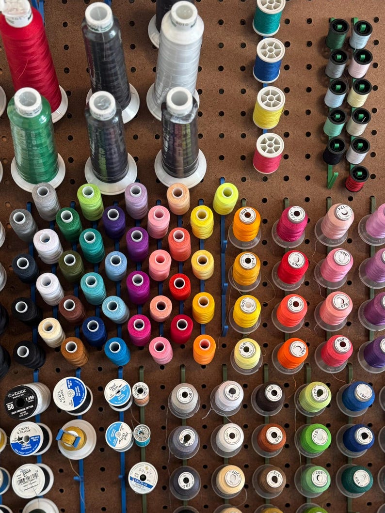 Mix Thread Spool Peg Board Thread Holders, Various Styles for Different Spool Sizes ...