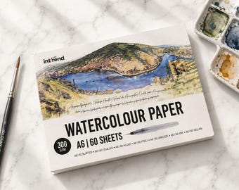 A6 Watercolour Paper Pad – 300 GSM Sketchbook for Painting