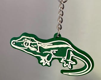 Gargoyle gecko keychain/bag charm