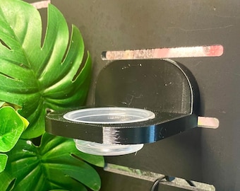 Magnetic gecko feeding ledge, single bowl