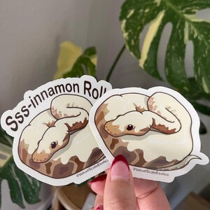 Ball Python sticker, waterproof, dishwasher safe